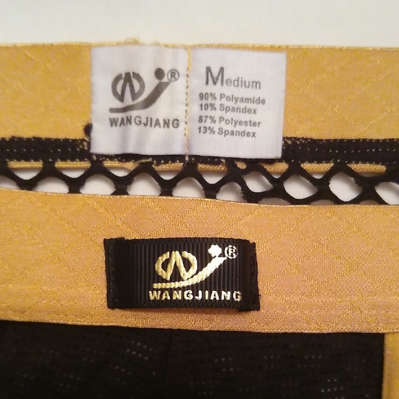 Black and Yellow Mesh Briefs - Picture 5 of 7